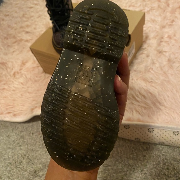 TODDLER 1460 GLITTER LACE UP BOOTS size 7 - Picture 6 of 9